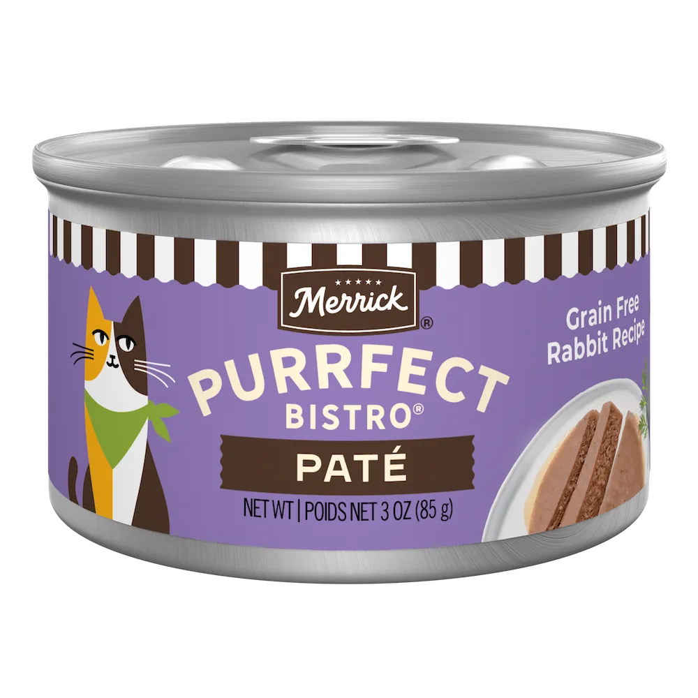 Merrick Purrfect Bistro Grain Free Adult Rabbit Pate Cat Food