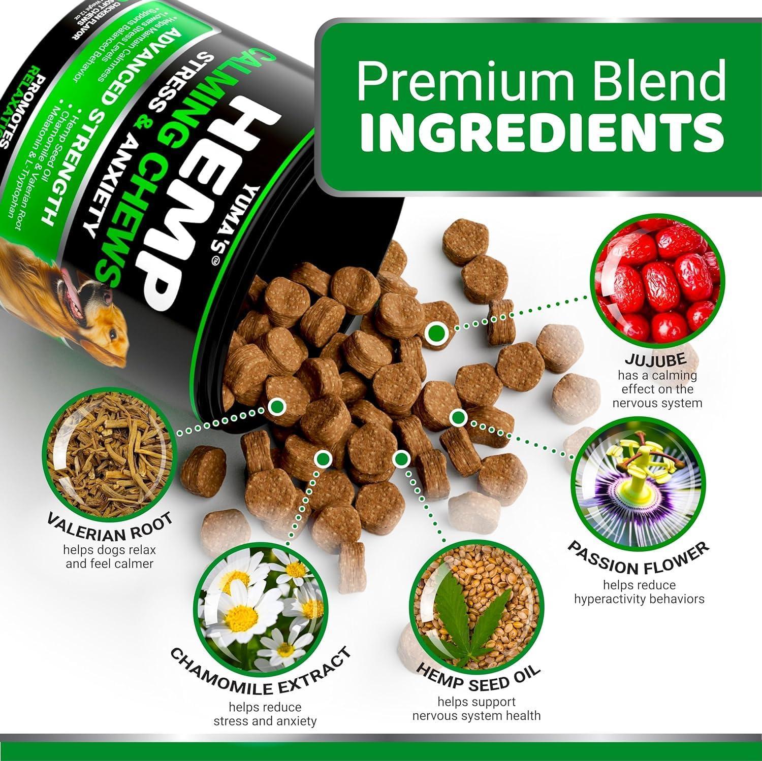 Hemp Calming Chews for Dogs 2-Pack