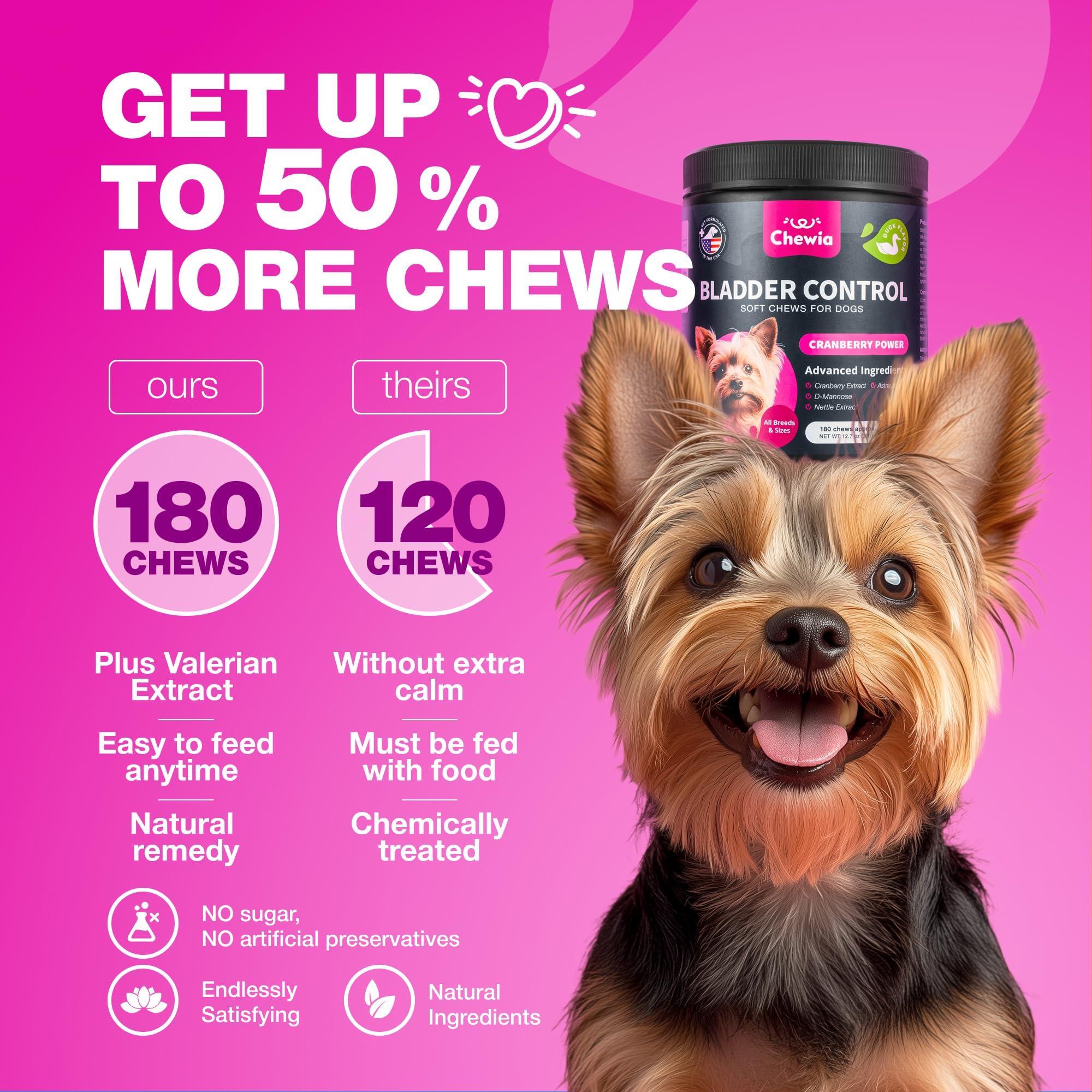 Dog UTI Treatment Cranberry Supplement Bladder & Kidney Health