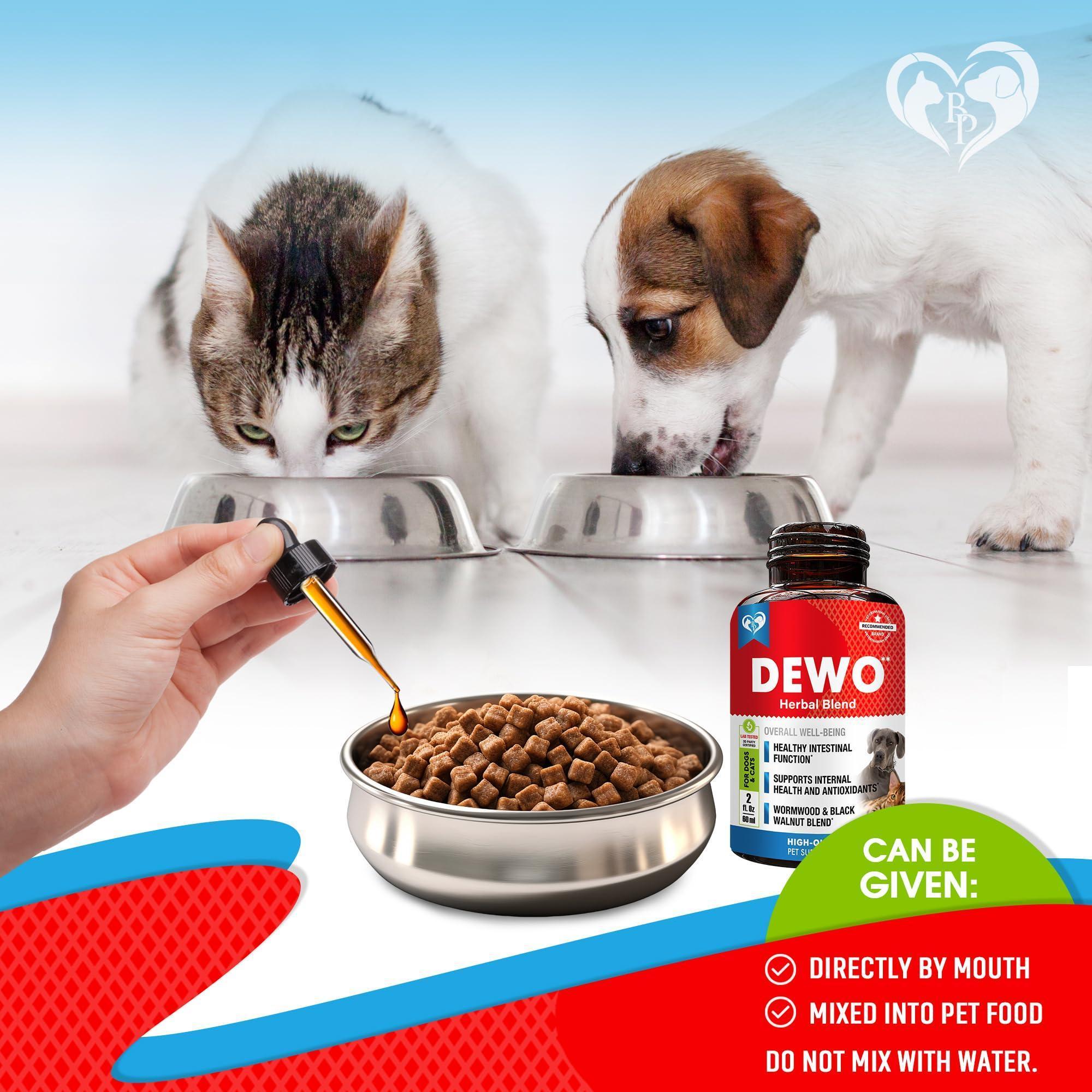 Intestinal Cleanse Drops for Dogs & Cats 60 ml 2-Pack Wormwood & Black Walnut