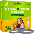 Flea & Tick Collar for Dogs 6-Month Protection Essential Oil 2 Count