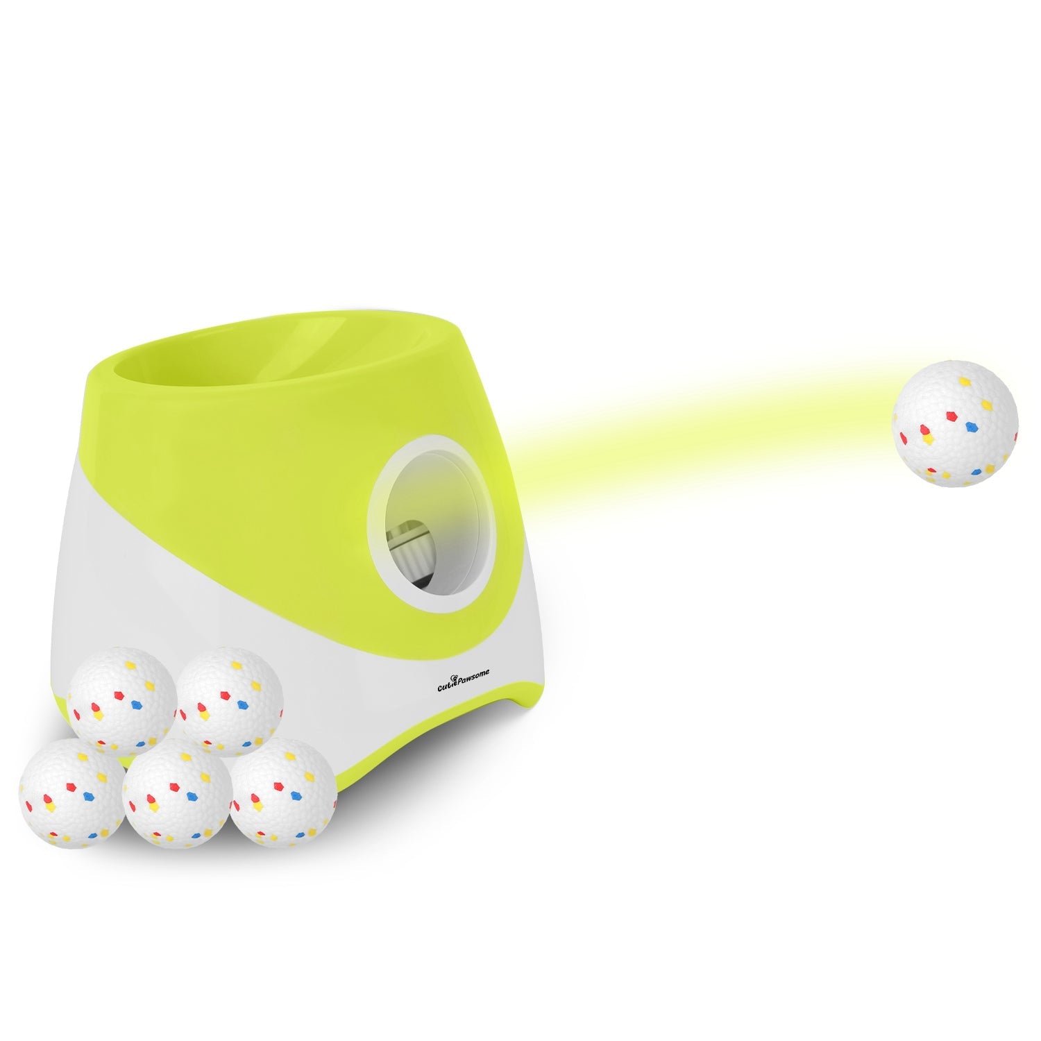 Automatic Dog Ball Launcher Rechargeable Interactive Pet Ball Thrower for Small Medium Dogs Interactive Dog Fetch Toy with 3 Adjustable Distance Setti