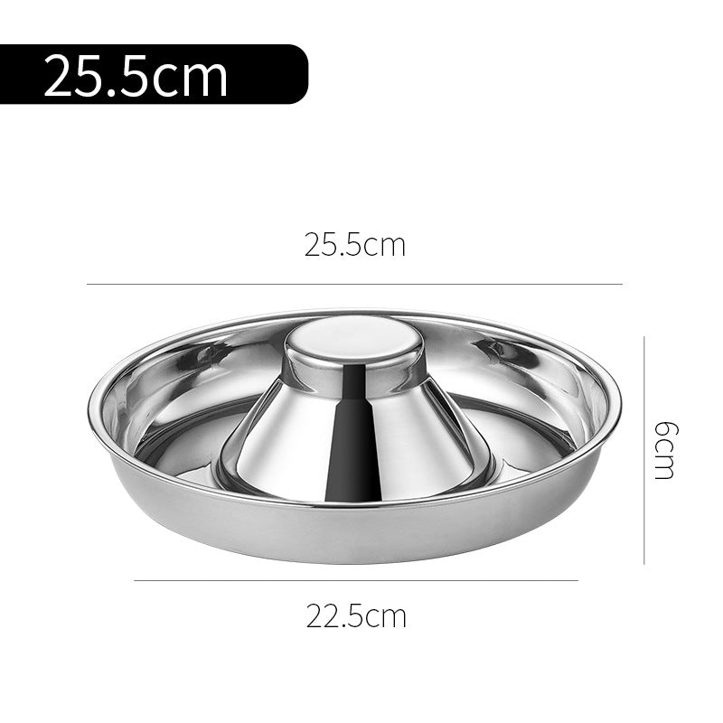 Stainless Steel Puppy Weaning Bowls,Cat Bowls For Food Water,Multiple Puppies Feeder Whelping Dishes,Litter Feeding Station Pans For Small Dogs Cats Eating At Same Time-Small Medium Large Size