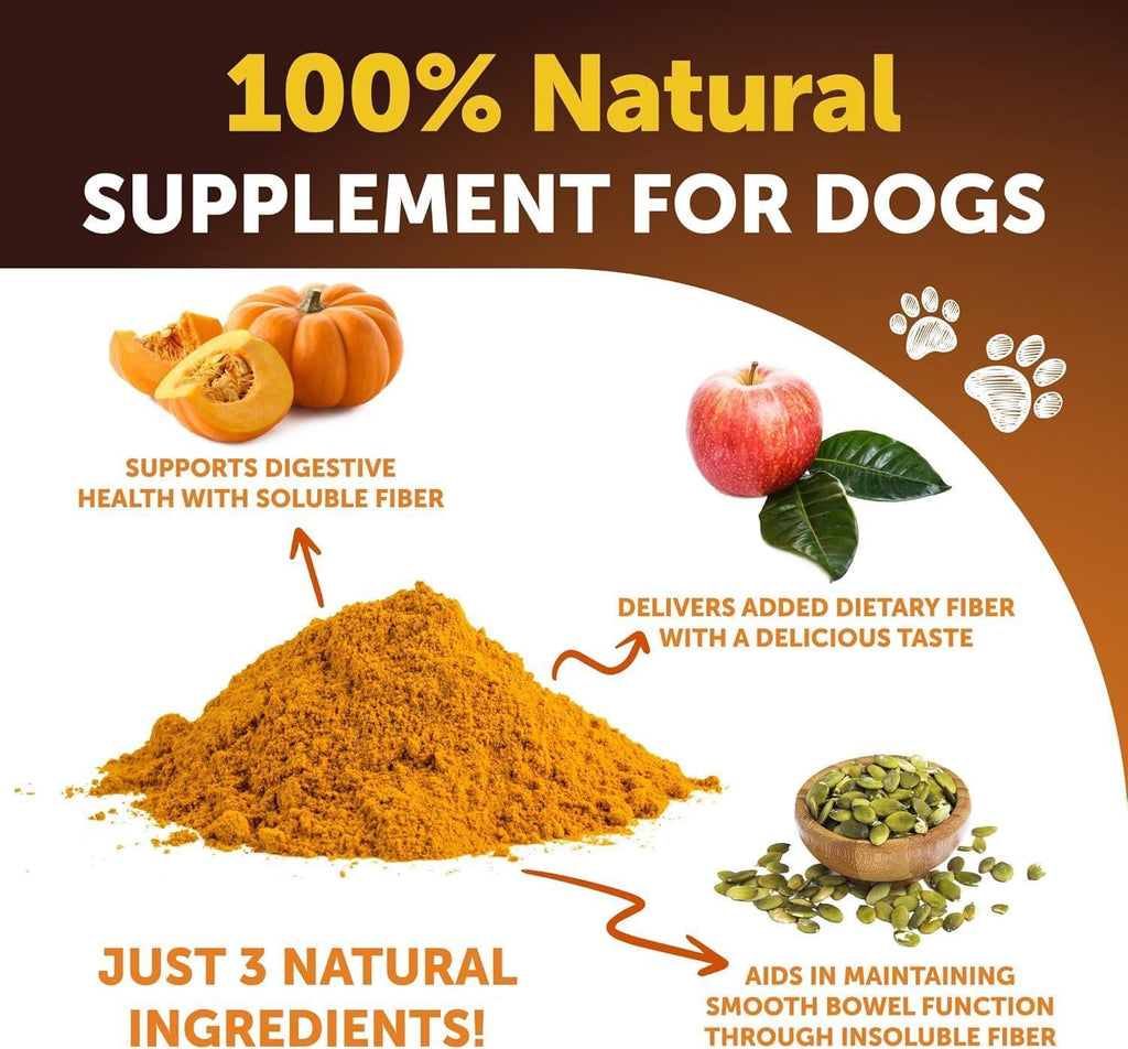Pumpkin Powder for Dogs Digestive Fiber Supplement 8 oz