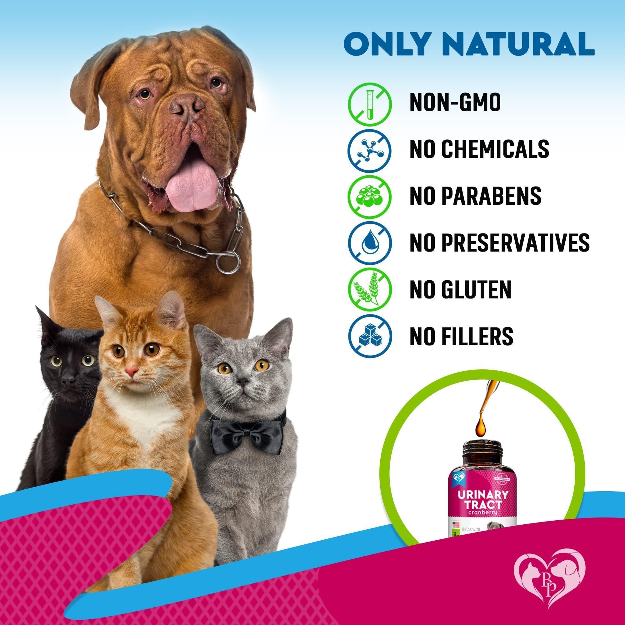 Cat & Dog UTI Treatment Drops Cranberry Urinary Support