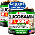 Glucosamine for Dogs 240 Count 2-Pack Hip & Joint Chondroitin