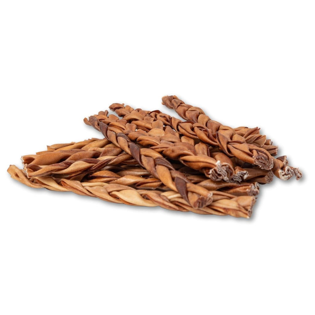 Braided Collagen Stick Dog Treats for Joint Health - 12-Inch Standard (4-Pack)