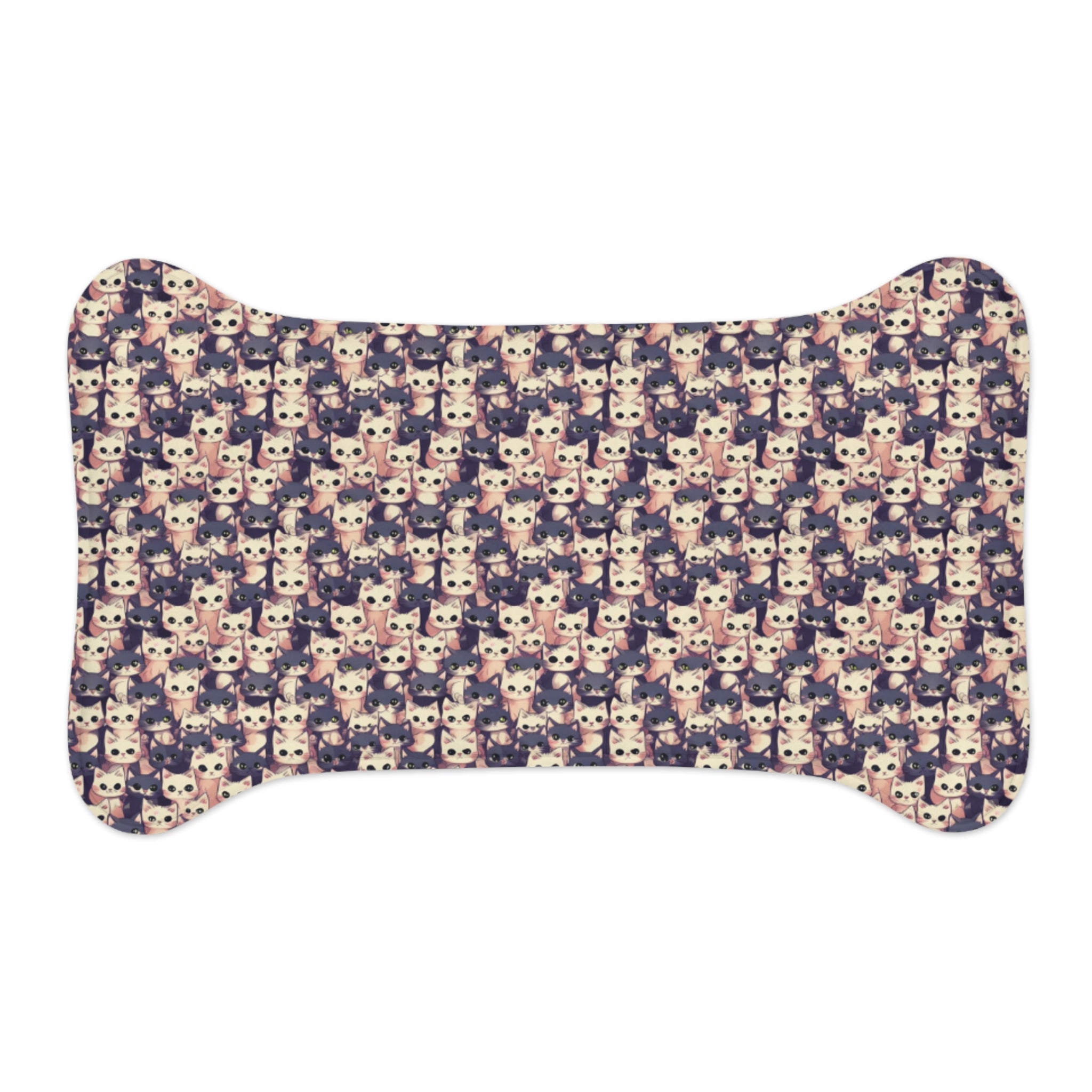 Endless Kittens in Pastel Parade - Pet Feeding Mat, pet mat, non-slip pet mat, cute pet mat