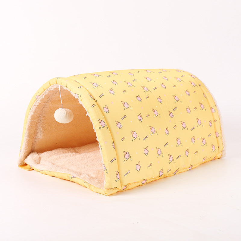 Cat Tunnel, Multi-Purpose Cat Supplies, Pet Supplies Available In All Seasons, cat nest, pink, yellow