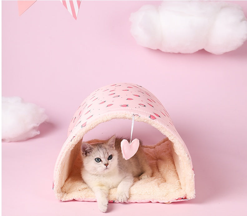 Cat Tunnel, Multi-Purpose Cat Supplies, Pet Supplies Available In All Seasons, cat nest, pink, yellow