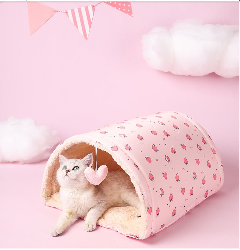 Cat Tunnel, Multi-Purpose Cat Supplies, Pet Supplies Available In All Seasons, cat nest, pink, yellow