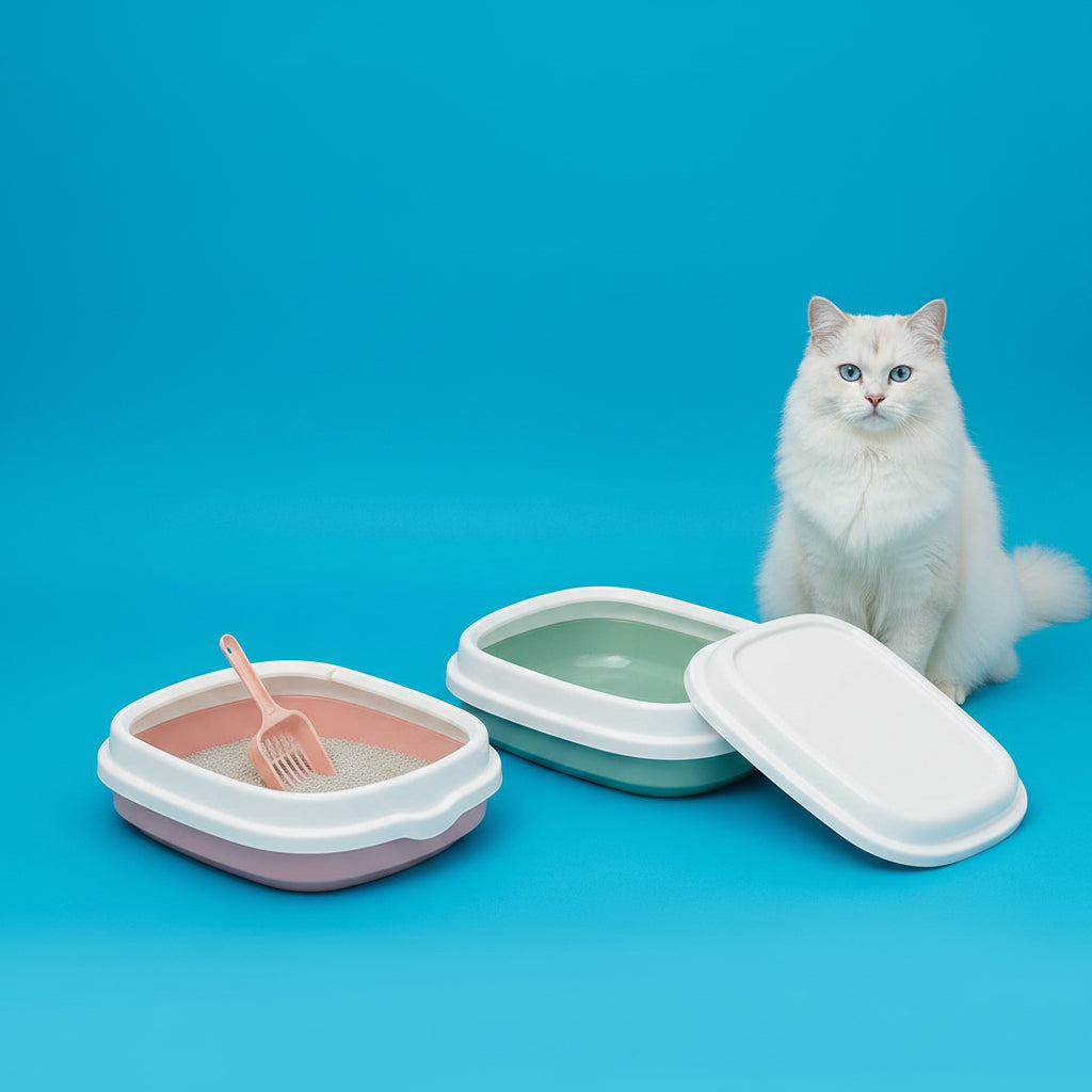 Large Cat Litter Box Detachable Anti-splashing Cat Litter Box Cat Pet Supplies