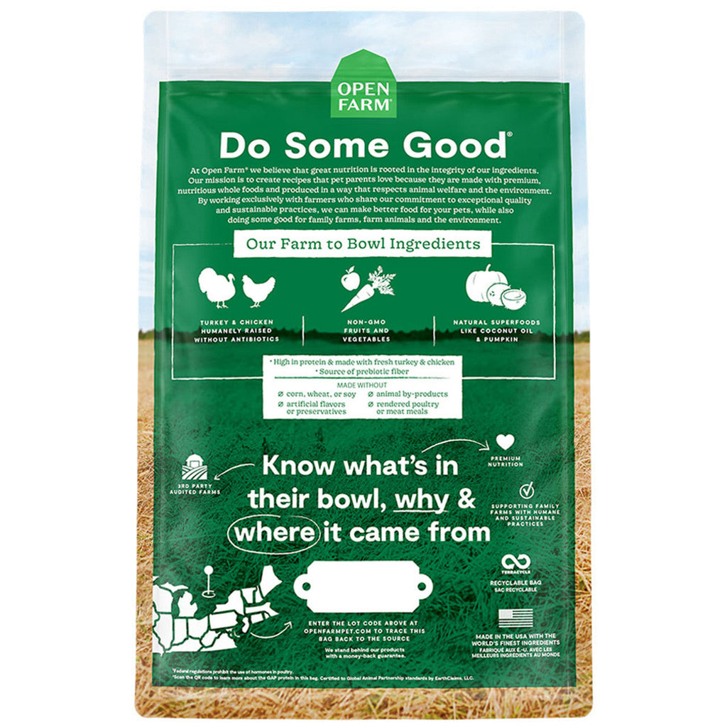 Open Farm Grain Free Turkey & Chicken Dry Dog Food