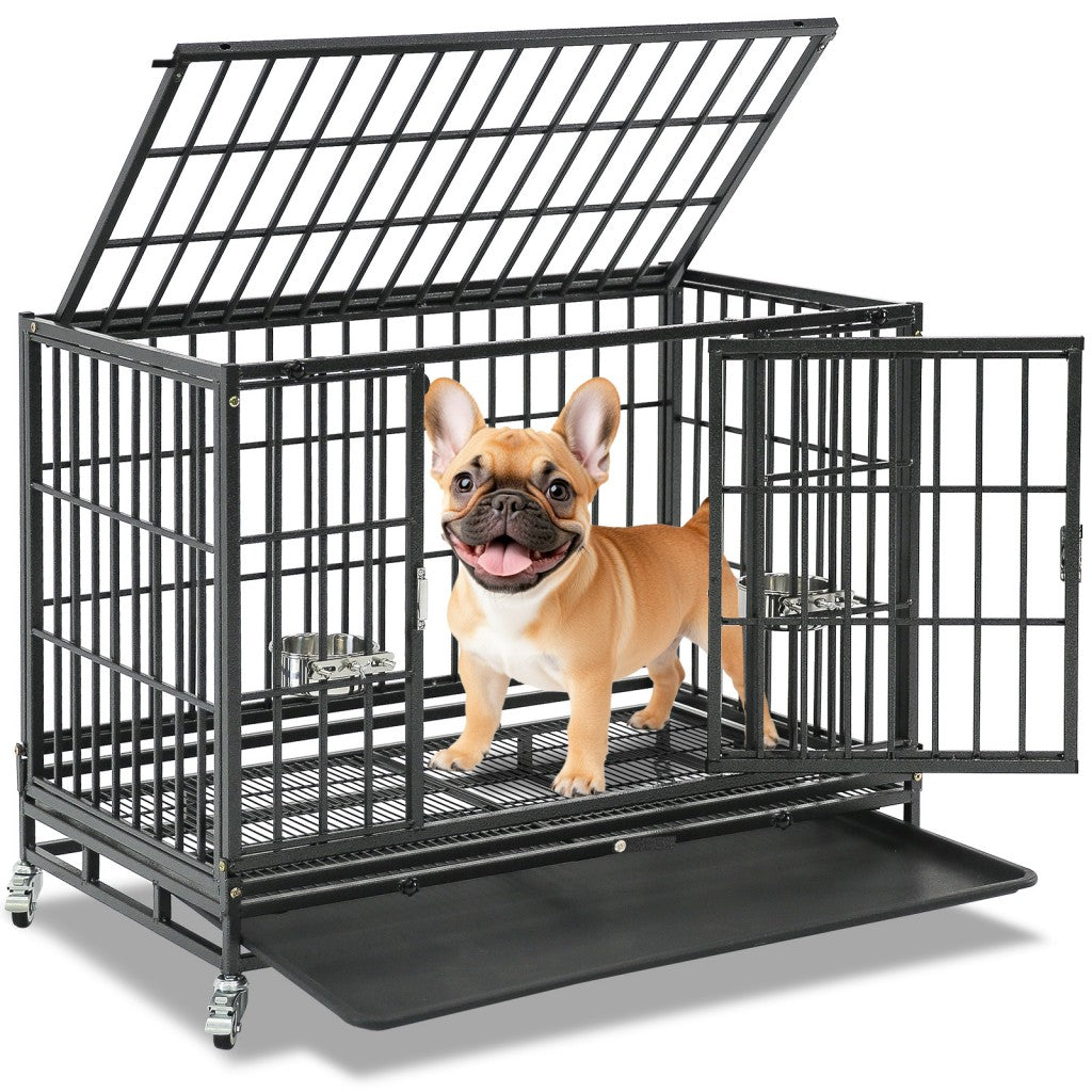 37" Stackable Heavy Duty Dog Crate 371D07