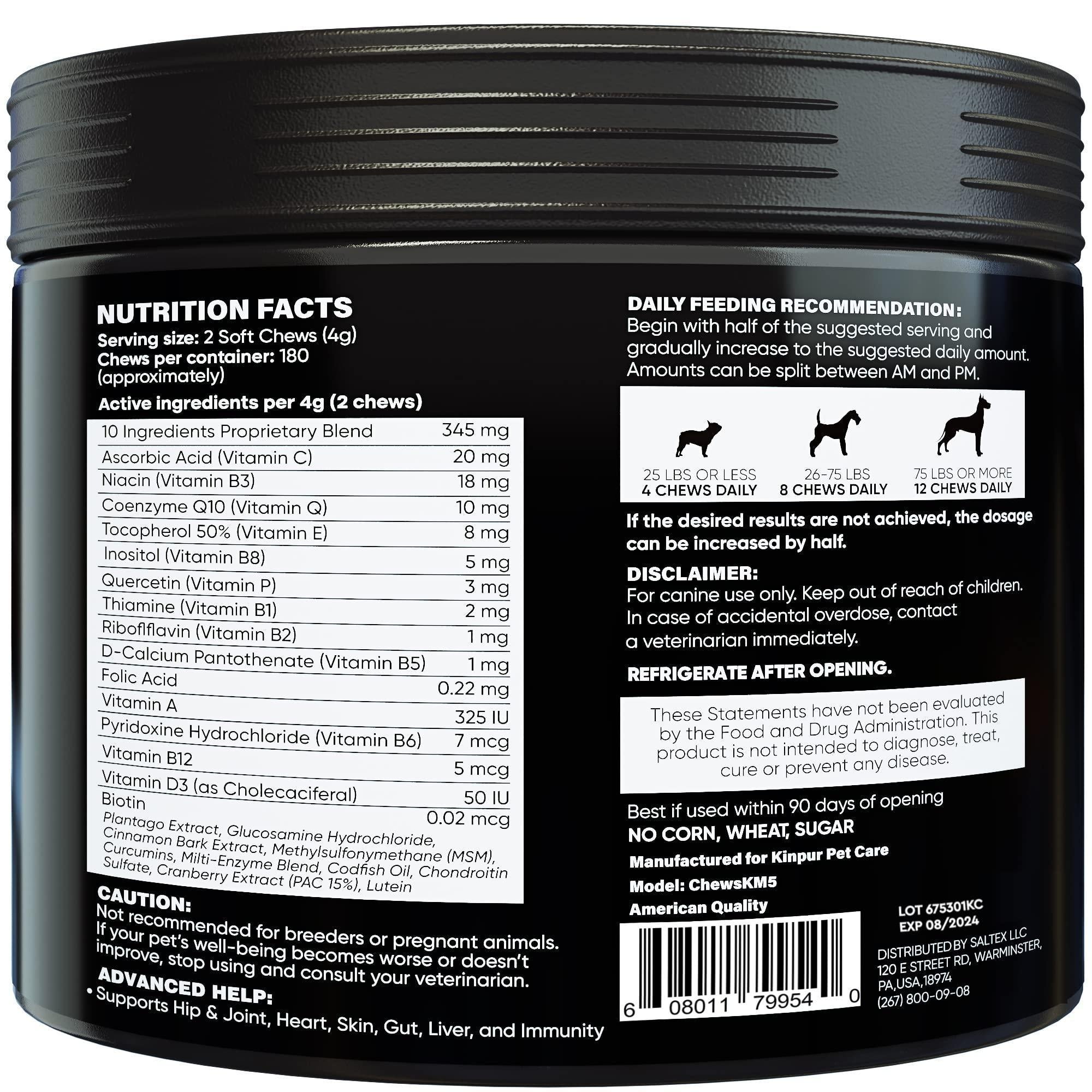 Dog Multivitamin 15-in-1 Immune Digestion Joint & Heart Health