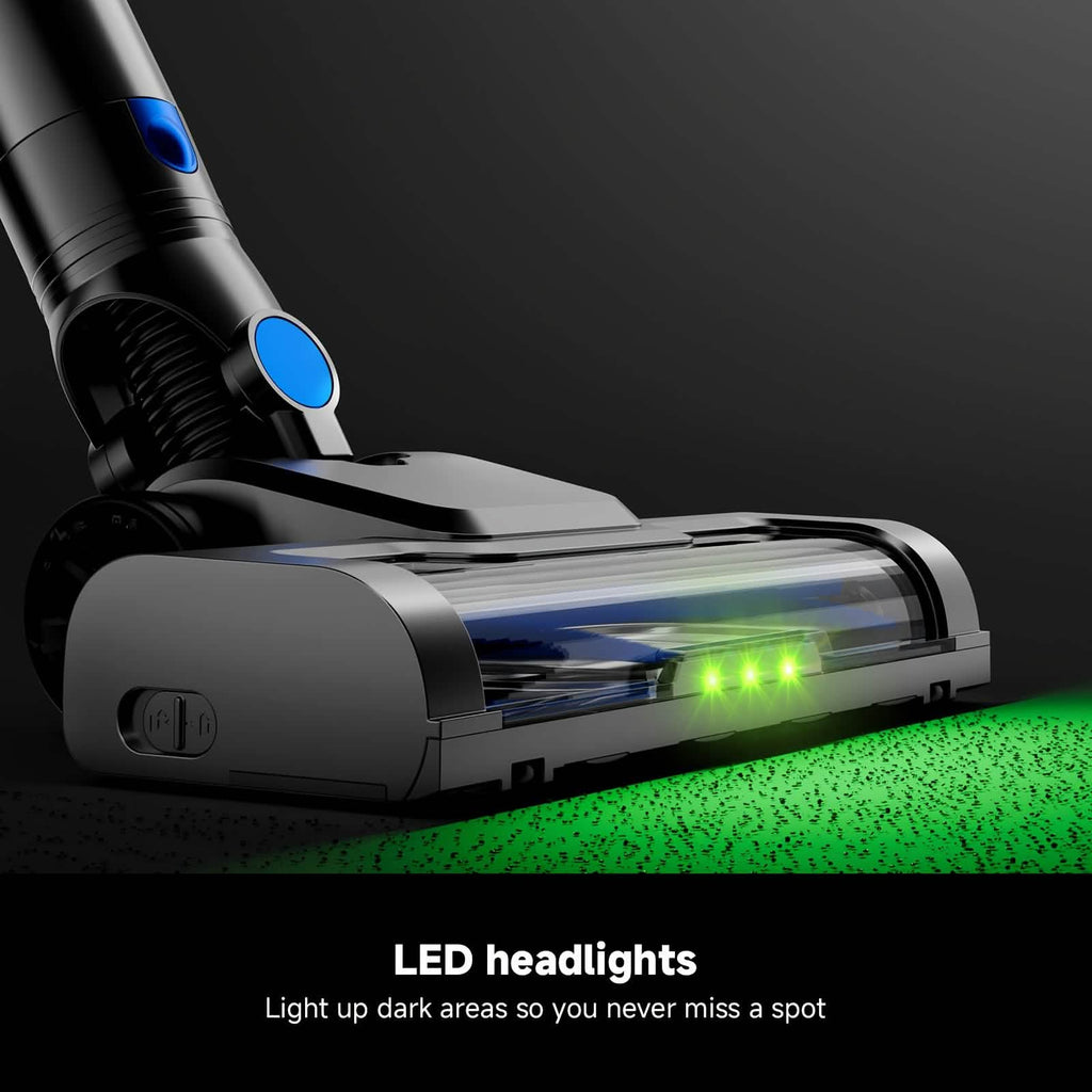Cordless Vacuum Cleaner with LED Light & Removable Battery