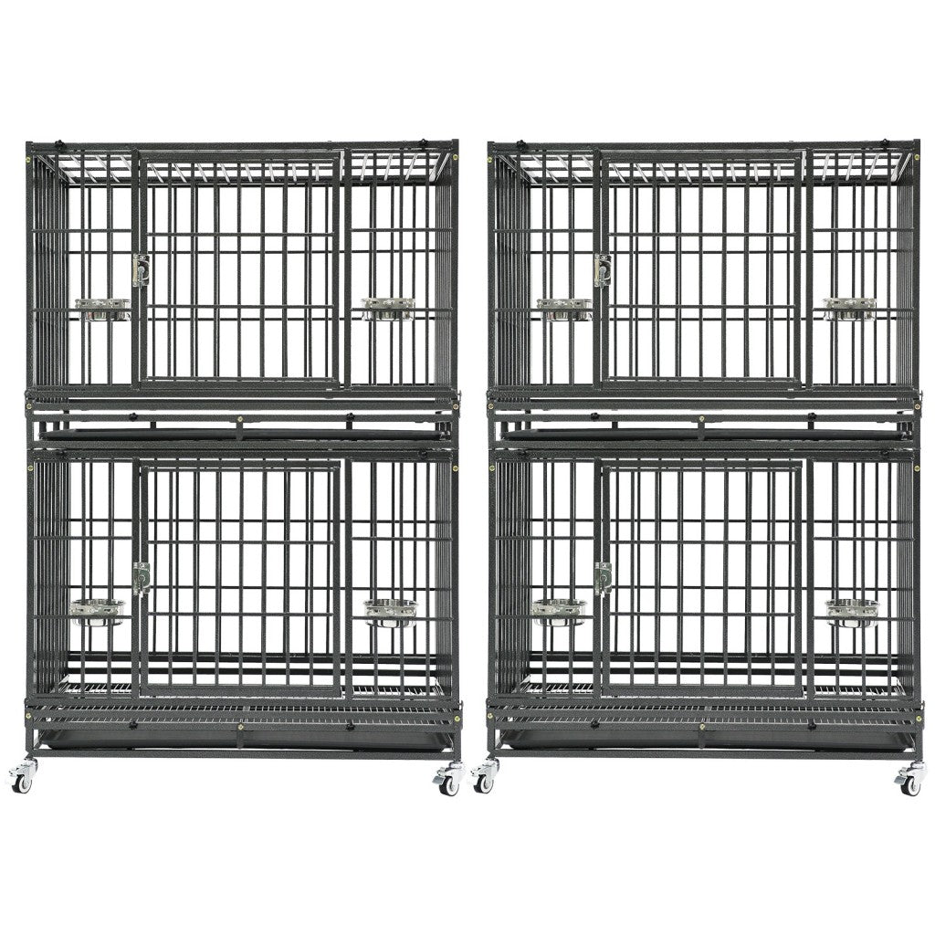 37" Stackable Heavy Duty Dog Crate 371D07
