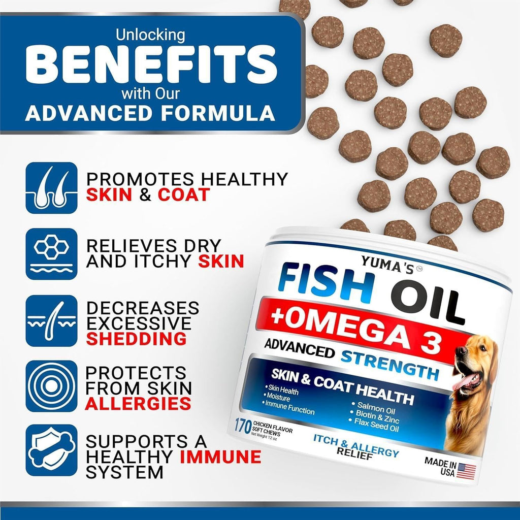 Omega-3 Fish Oil for Dogs 2-Pack Skin & Coat Itchy Skin Relief