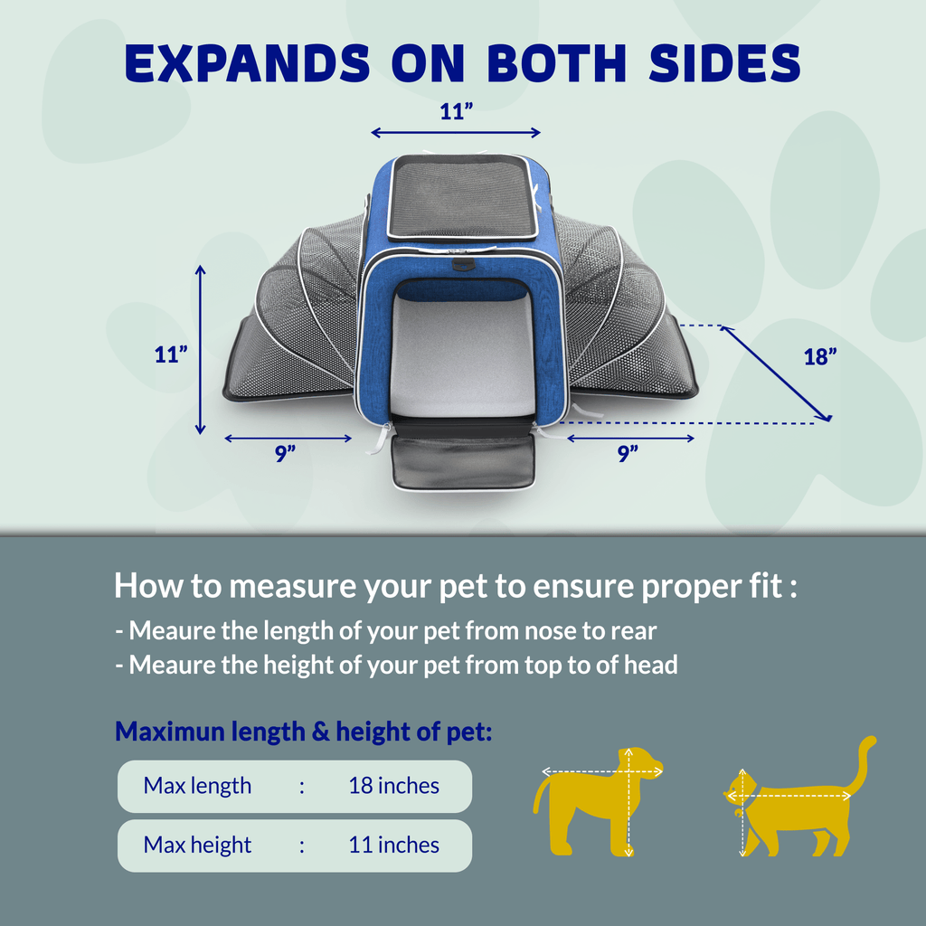 Rolling Rover Airline Compliant Expandable Wheeled Pet Carrier