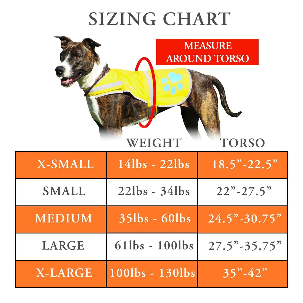 Reflective Dog Safety Vest Hi-Vis XS Size Yellow