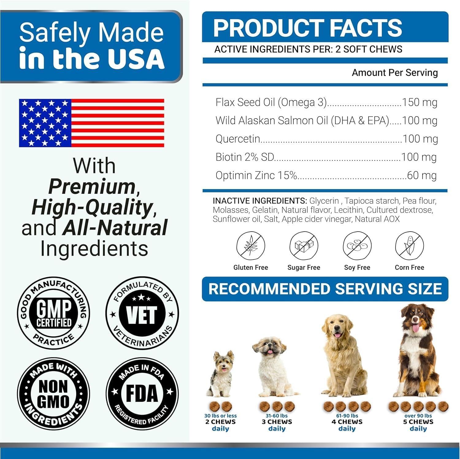 Omega-3 Fish Oil for Dogs 2-Pack Skin & Coat Itchy Skin Relief