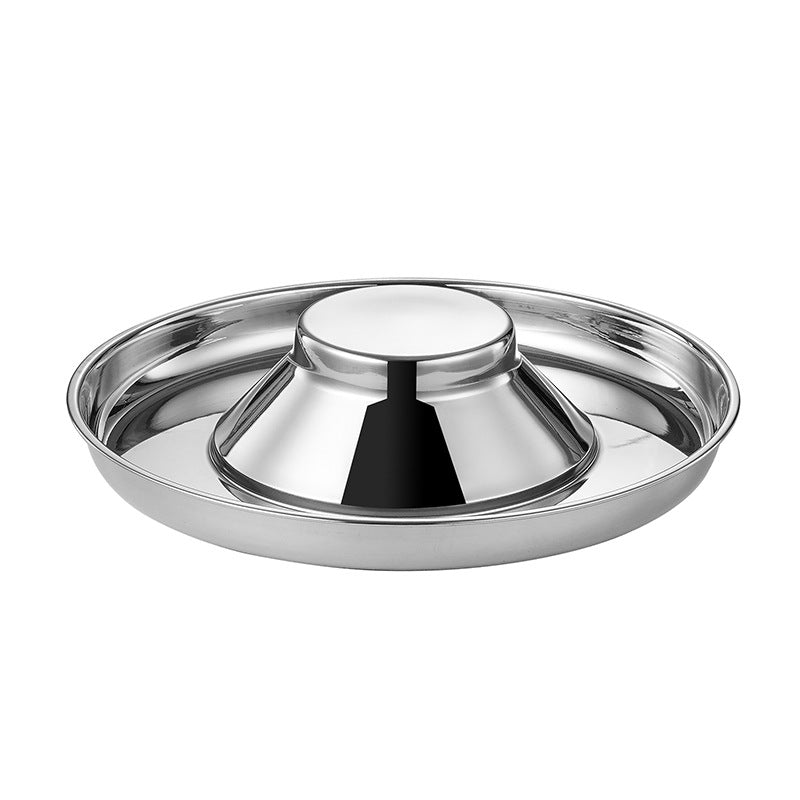 Stainless Steel Puppy Weaning Bowls,Cat Bowls For Food Water,Multiple Puppies Feeder Whelping Dishes,Litter Feeding Station Pans For Small Dogs Cats Eating At Same Time-Small Medium Large Size