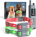 Dog Training Collar for 2 Dogs — 360° LED Lights, 4200FT Range, Waterproof