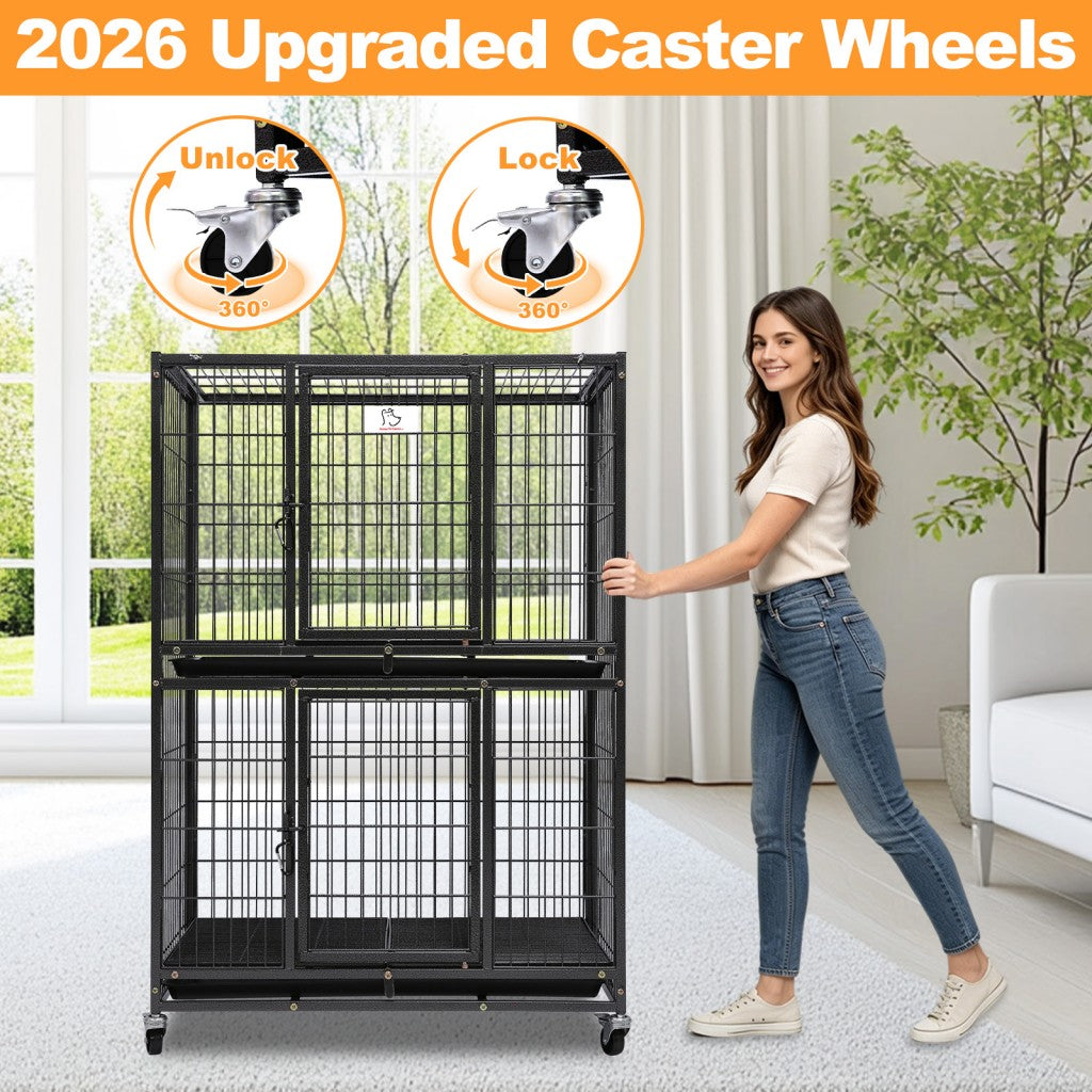 31" Two-Tier Dog Crate 46A