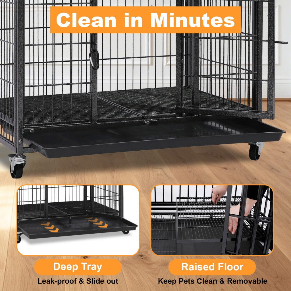 31" Two-Tier Dog Crate 46A