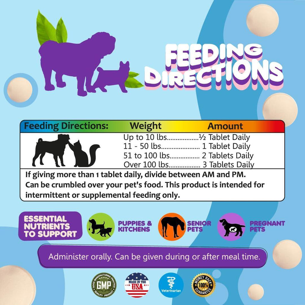 Prenatal Vitamins for Dogs & Cats 60 Pills Folic Acid & Minerals