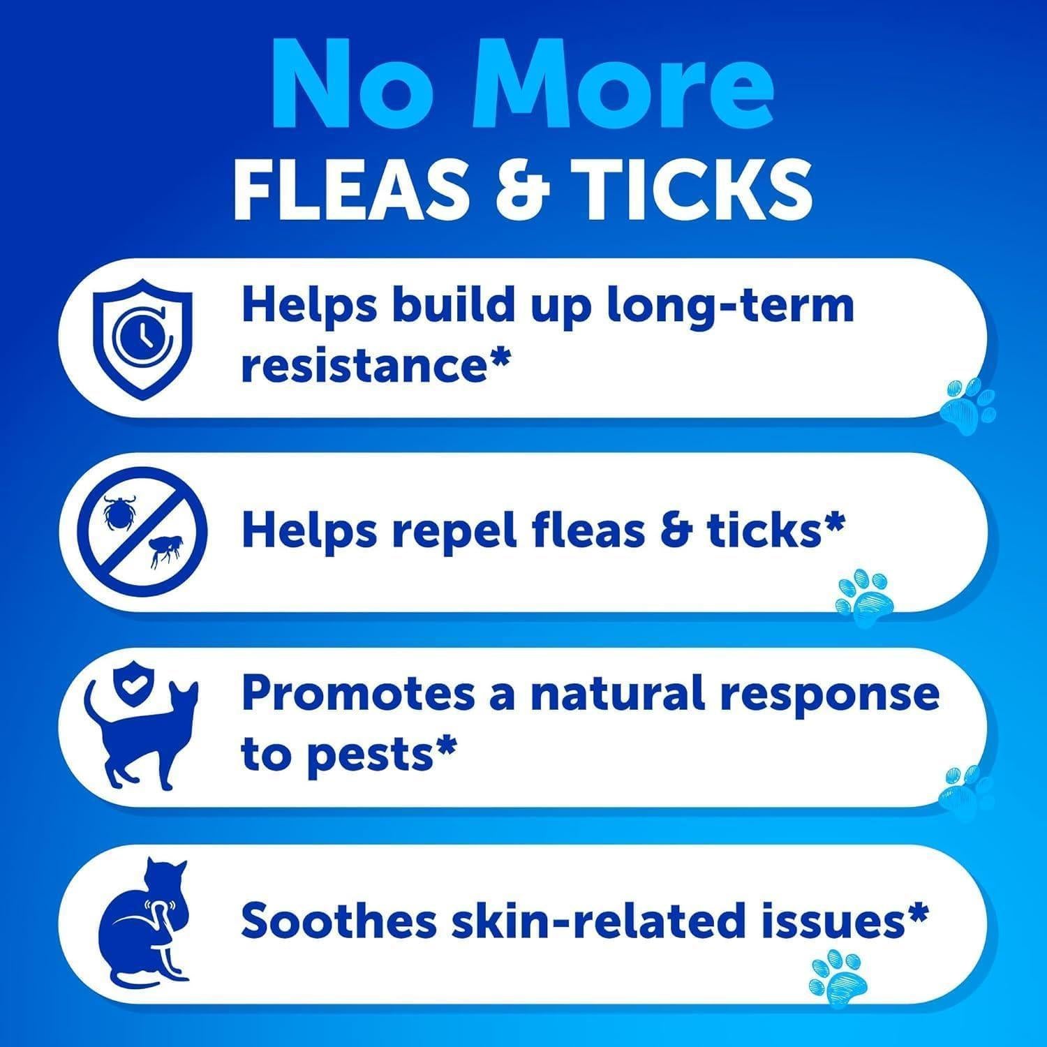Flea & Tick Chews for Cats & Kittens 135 Count Daily Oral Skin & Coat