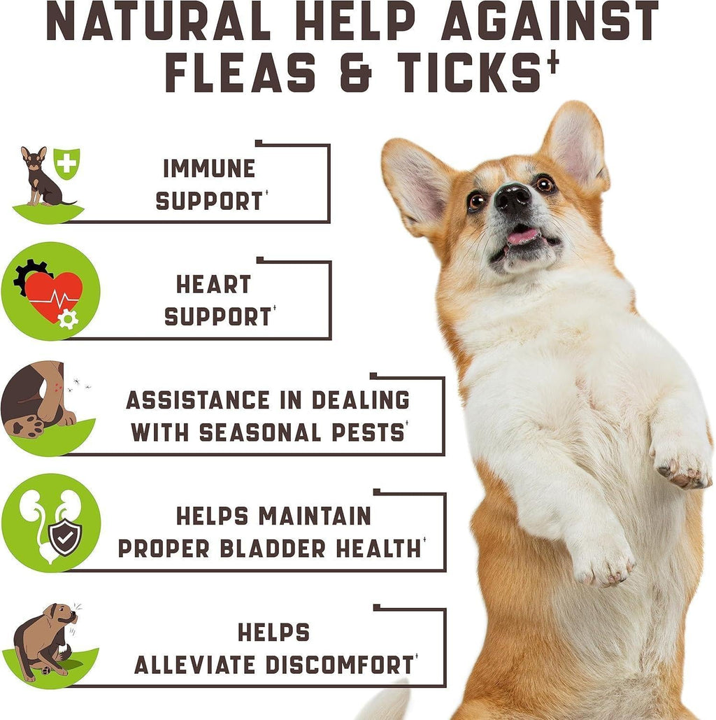 Flea & Tick Chews for Dogs 180 Count Duck Flavor All Breeds & Ages