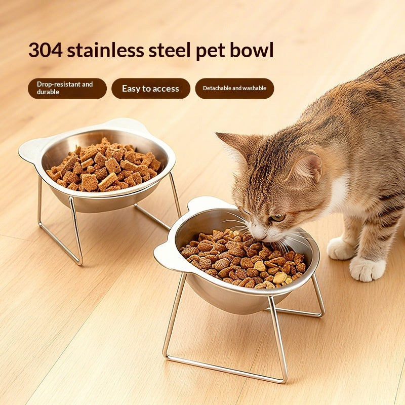 304 Stainless Steel Pet Water And Food Bowl