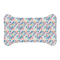 Pastel Pixel Weave in Diagonal Harmony - Pet Feeding Mat, pet mat, non-slip pet mat, cute pet mat