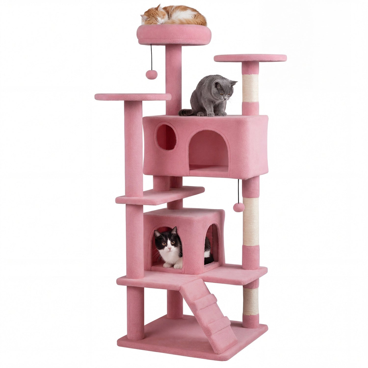 52 Inch Tall Cat Tree Tower for Indoor Cats