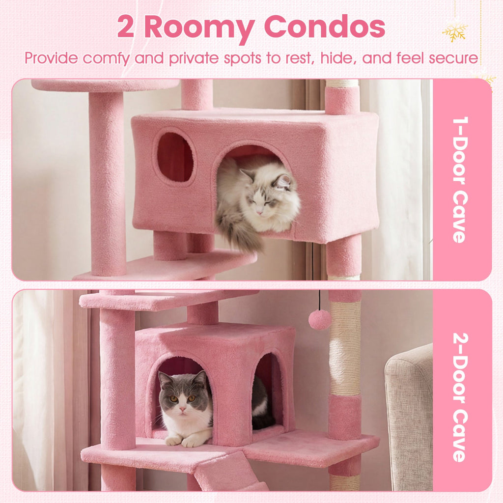52 Inch Tall Cat Tree Tower for Indoor Cats