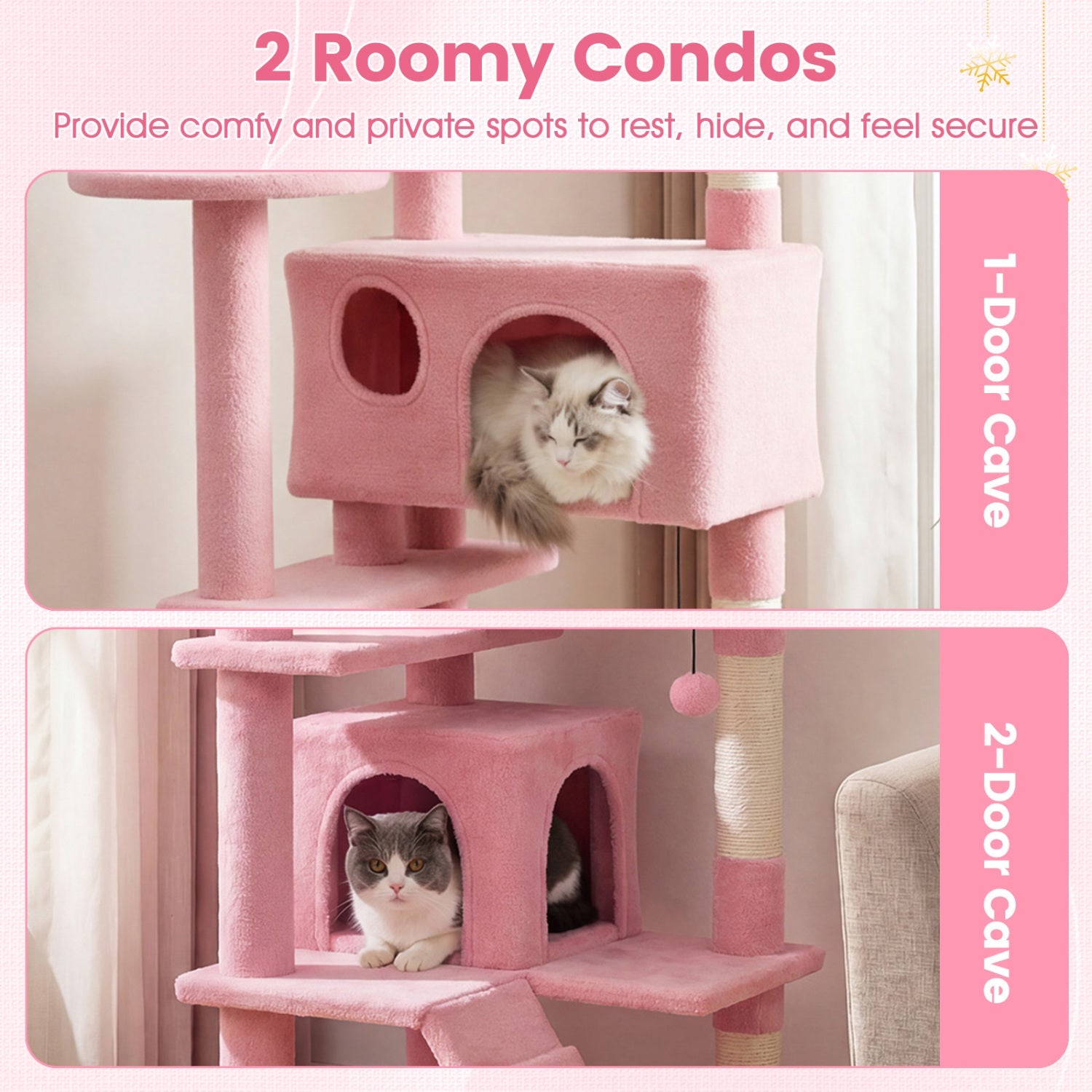 52 Inch Tall Cat Tree Tower for Indoor Cats