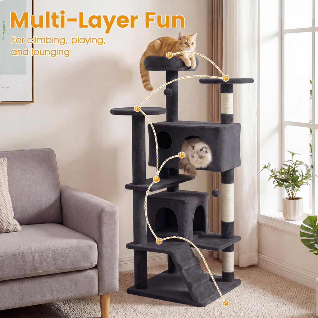 52 Inch Tall Cat Tree Tower for Indoor Cats