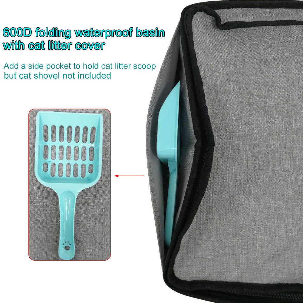 Cat litter Basin, portable collapsing litter box, car litter box