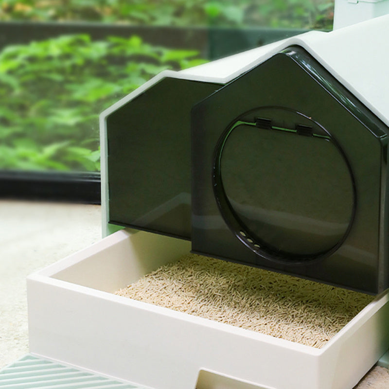 Fully Enclosed Household Anti-splash Drawer Type Odor-proof Cat Litter Box, house cat litter box