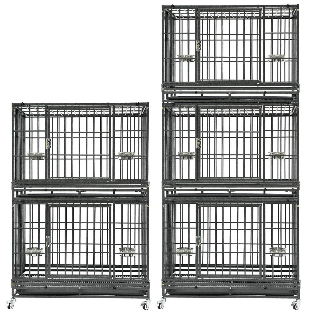 37" Stackable Heavy Duty Dog Crate 371D07