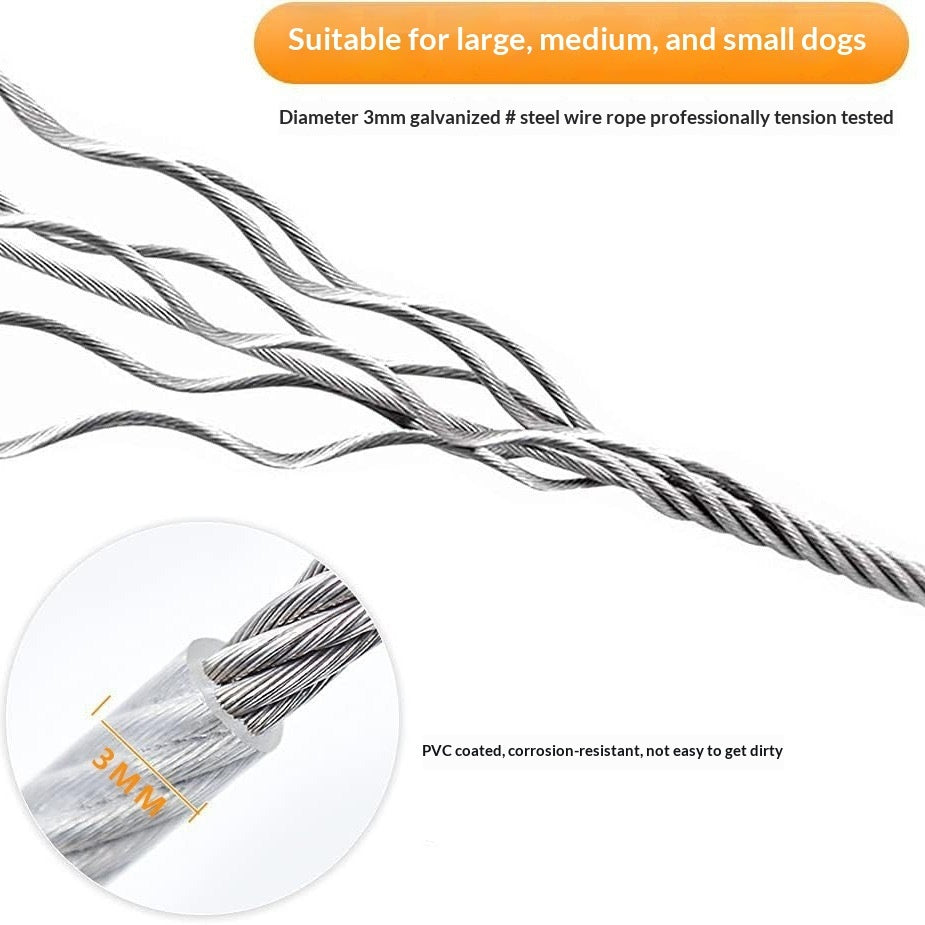 Extended Dog Leash Stainless Steel Dog Chain