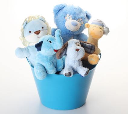 Boy-oh-Boy SQUEAKY Gift Basket for Dogs & Puppies: 3 Sizes