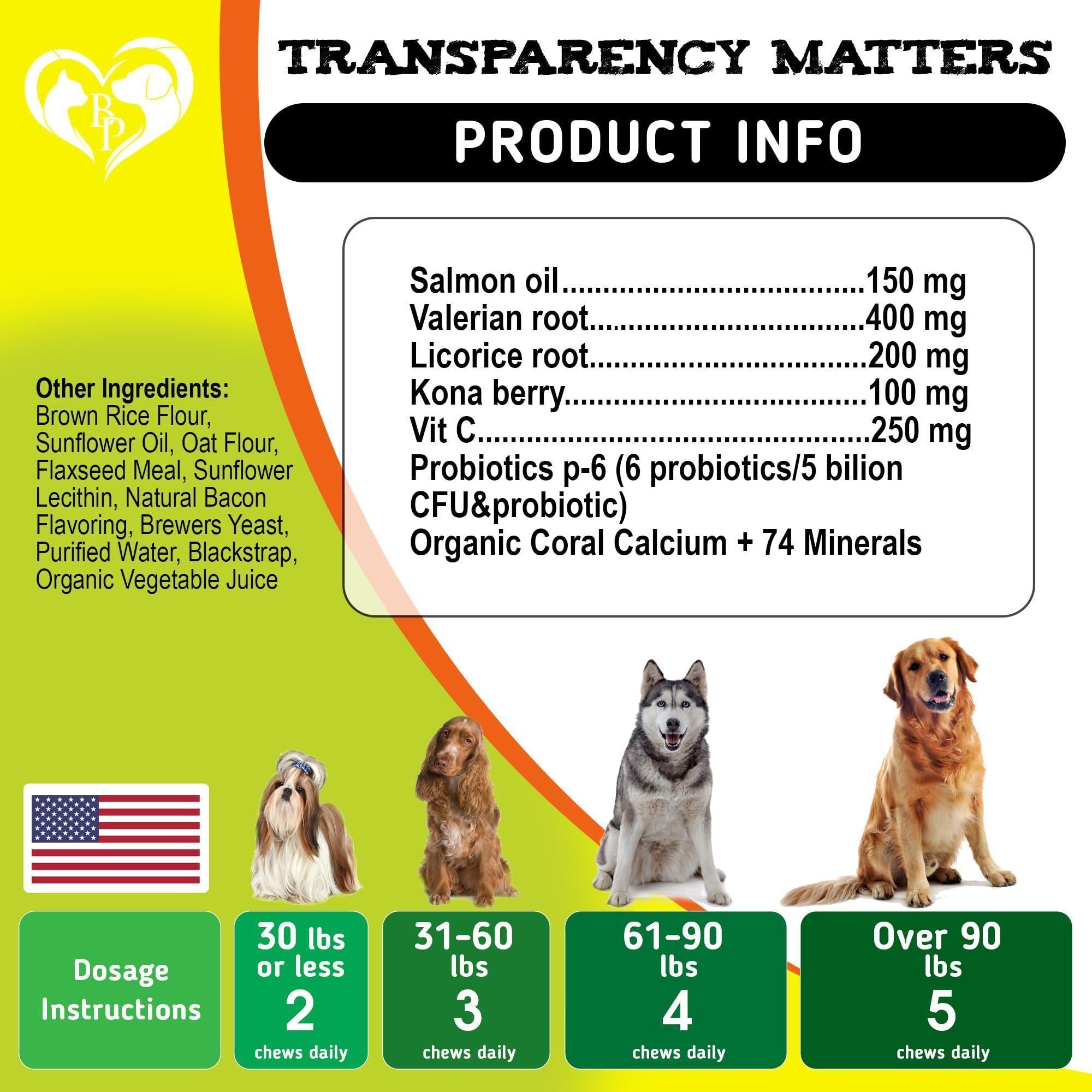 Dog Allergy Relief Chews Anti-Itch Hot Spots Omega-3
