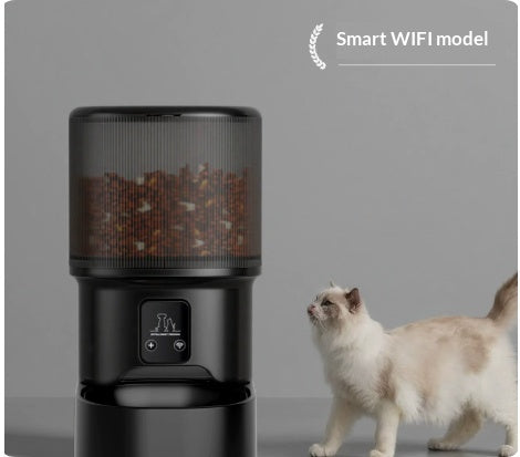 Smart Pet Feeder With Timed Feeding And Remote Voice Control