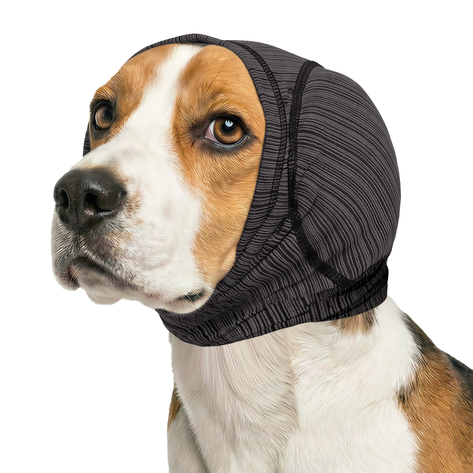 Soft Dog Ear Cover For Loud Noises,Thunderstorm&Fireworks-Dog Ear Wrap Hematoma For Ears Surgery Recovery Prevent Shaking, Scratching-Dogs Head Cover For Bathing, Grooming, Rainy Walks,Swimming