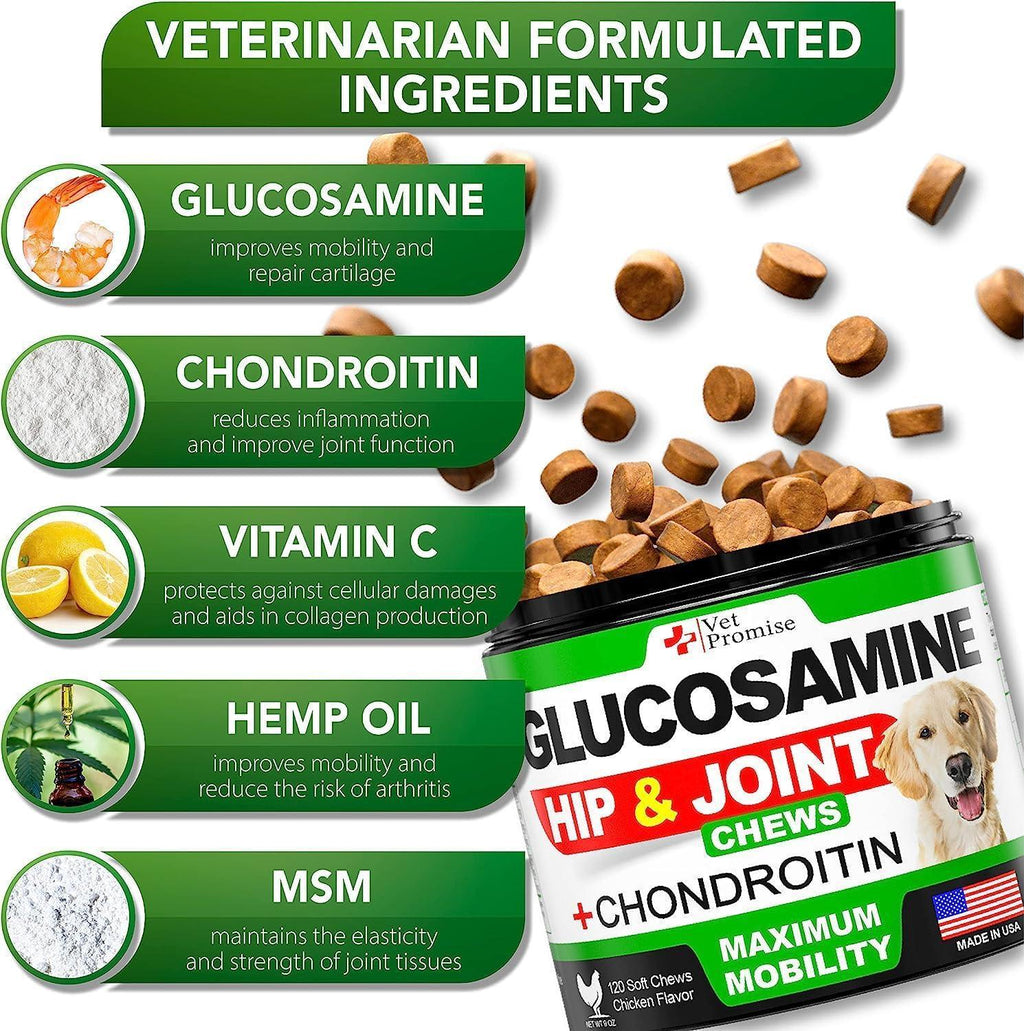 Glucosamine for Dogs 240 Count 2-Pack Hip & Joint Chondroitin