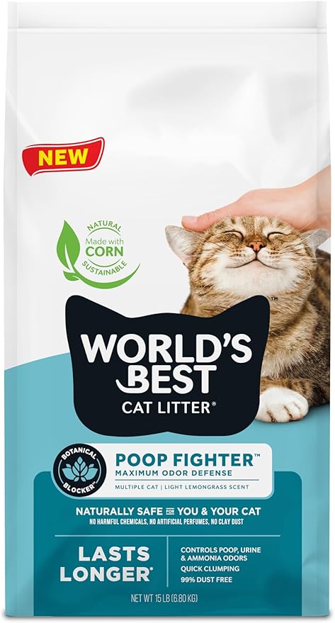 World's Best Cat Litter Poop Fighter Mulitcat