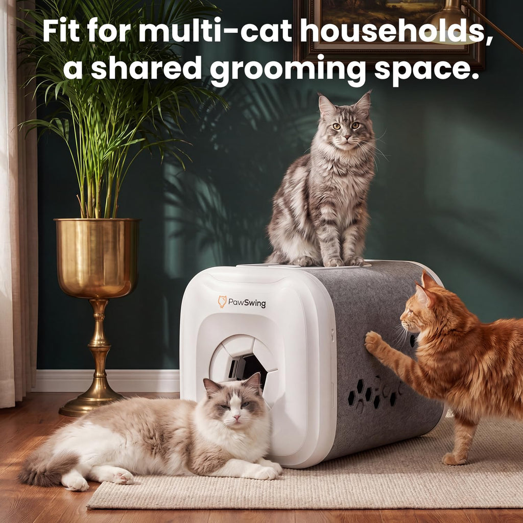 Cat Self Groomer Plus 360 Brush Fur Collector for Large Cats