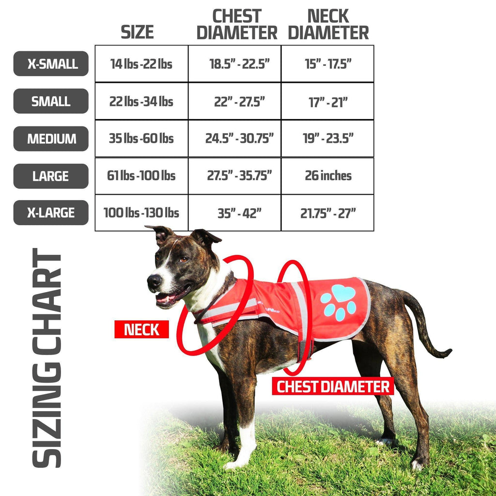 Reflective Dog Vest Hi-Vis M Size 27.63 in Chest x 19 in Neck Blue